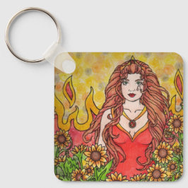 Leo Goddess Schlüsselanhänger