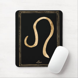 Leo Hammergold stilisierte Astrologie zodiac Mousepad