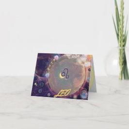 Leo Horoscope Birthday Card Karte