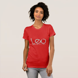 Leo Horoscope T-Shirt-Shirt in Ruby Red T-Shirt
