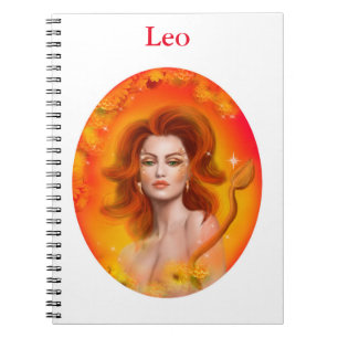 Leo Horoscope Zodiac Fantasy Notizblock