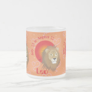 Leo July 23 to August 22 Mug Mattglastasse