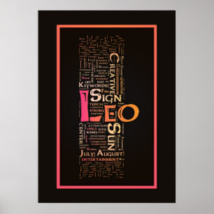 Leo Key Words Poster