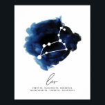 Leo-Konstellationsmerkmale Poster<br><div class="desc">Leo-Konstellationsmerkmale</div>