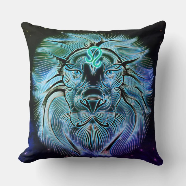 leo le lion coussin zodiaque (Recto)
