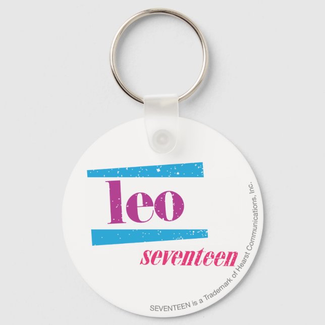 Leo Lila Schlüsselanhänger (Vorderseite)