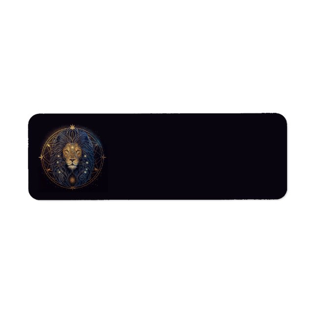 Leo Lion Address Labels (Vorne)