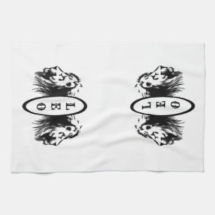 Leo Lion Bookended Zodiac Geschirrtuch