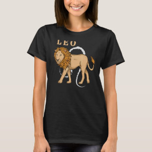 Leo Lion Facts Zodiac Sign Astrologie Horoskop Wil T-Shirt