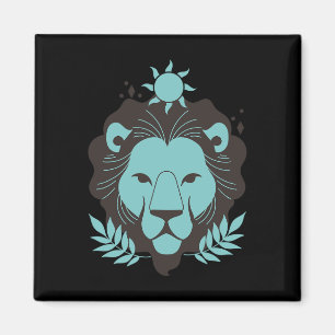 Leo Lion Halloween Zodiac Horoskop Astrologie Magnet