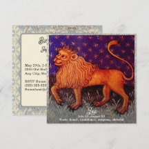 Leo Lion Zodiac Sign Horoscope Birthday Party