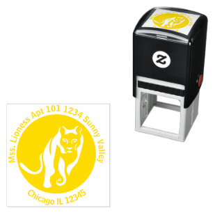 Leo Lioness Queen of the Nile Rücksendeadresse Permastempel