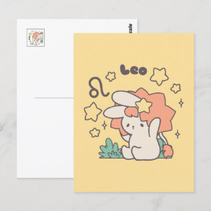 Leo Loppi Tokki Zodiac-Serie Kunst Postkarte