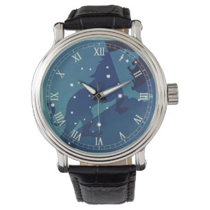 Leo Löwe Sternbild Vintage Tierkreis Astrologie Armbanduhr