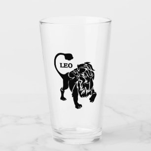 Leo Löwe Zodiac Schwarz Glas
