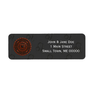 Leo Mandala Étiquette de adresse