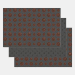 Leo Mandala Wrapping Paper Set Geschenkpapier Set