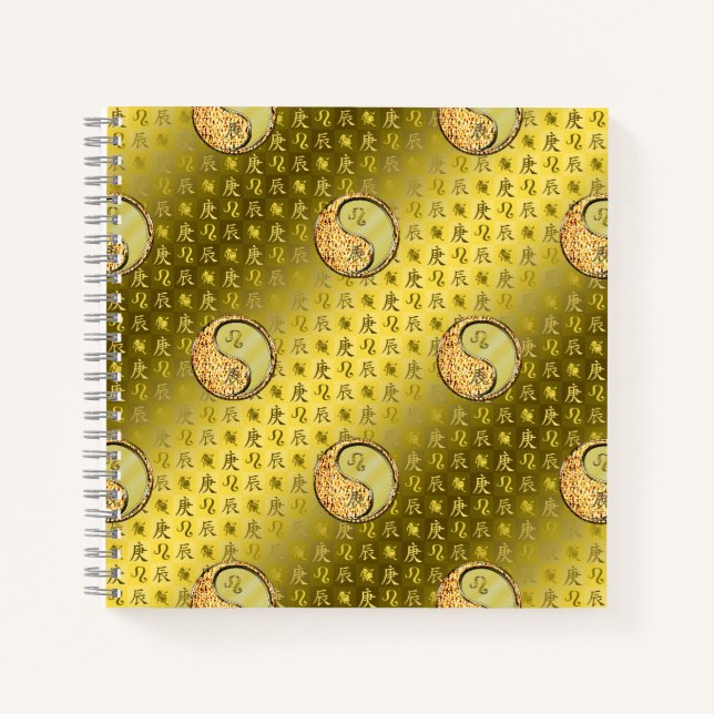 Leo & Metalldrache Notizbuch (Vorderseite)