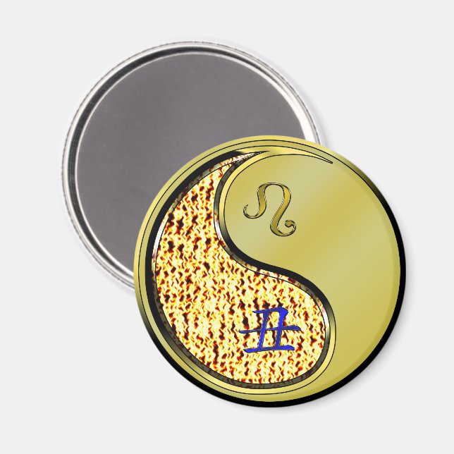 Leo & Metalloxe Magnet (Vorderseite/Rückseite)