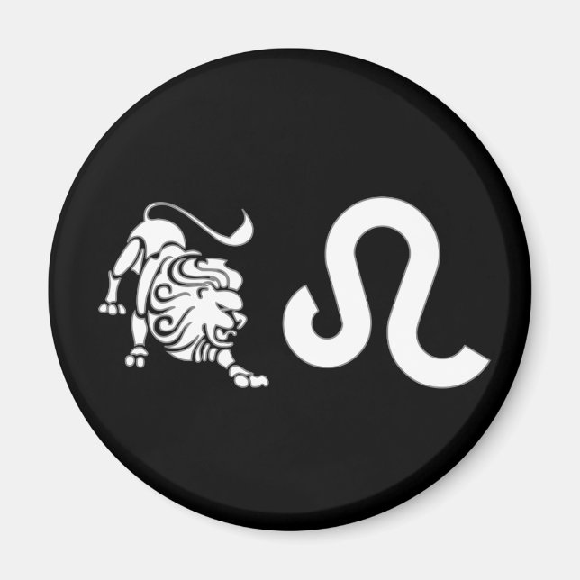 Leo mit Symbol Magnet (Vorne)