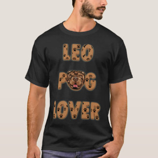 Leo-Mops-Liebhaber-Spruch/Zitat künstlerische Ster T-Shirt