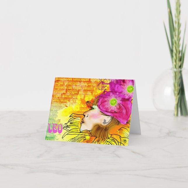 Leo notecards karte (Vorderseite)