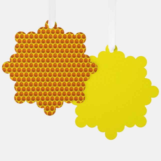 Leo Ornament Karte (Vorderseite/Rückseite)