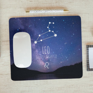 Leo   Personalisiert Zodiac Constellation Mouse Pa Mousepad