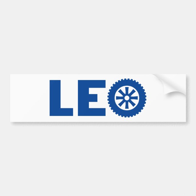 Leo Petrol Head Autoaufkleber (Vorne)