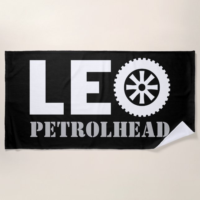 Leo Petrol Head Strandtuch (Vorderseite)