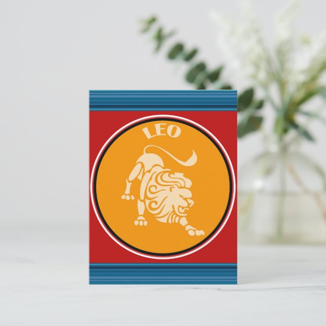 Leo Postcard Postkarte (Stehend Vorderseite)