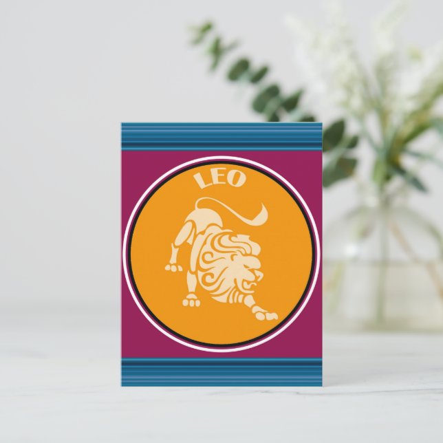 Leo Postcard Postkarte (Stehend Vorderseite)