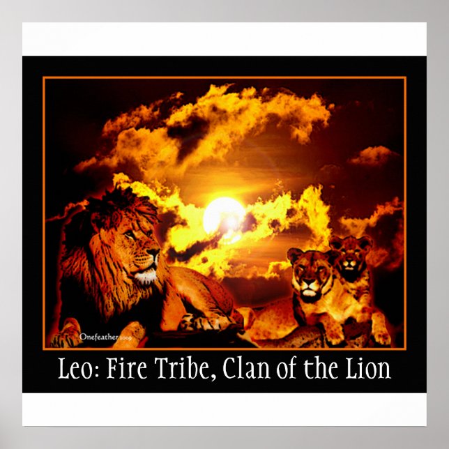 Leo-Poster Poster (Vorne)