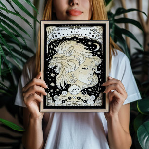 Leo Radiant et Regal - Astrologie Poster d'Art