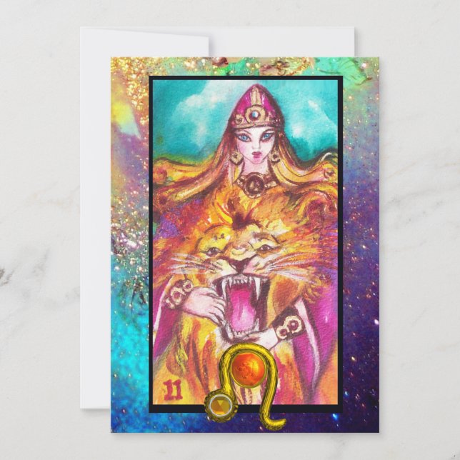 LEO, RENFORCER L'ASTROLOGIE TAROTE CARTE D'ANNIVER (Devant)