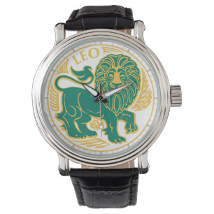 Leo Sign of the Zodiac Armbanduhr