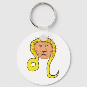 Leo Star Sign Schlüsselanhänger