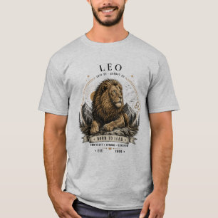 Leo-Sternzeichen-Löwe Herren T-Shirt