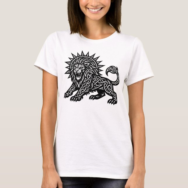 Leo-Sternzeichen Sonnenmähne Löwe | BurnsInHell T-Shirt (Vorderseite)