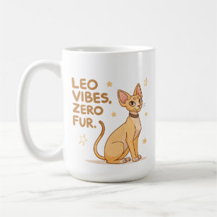 Leo-Sternzeichen-Sphynx-Katze Süße Illustrationsku Kaffeetasse