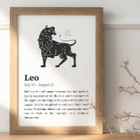 Leo-Sternzeichenposter