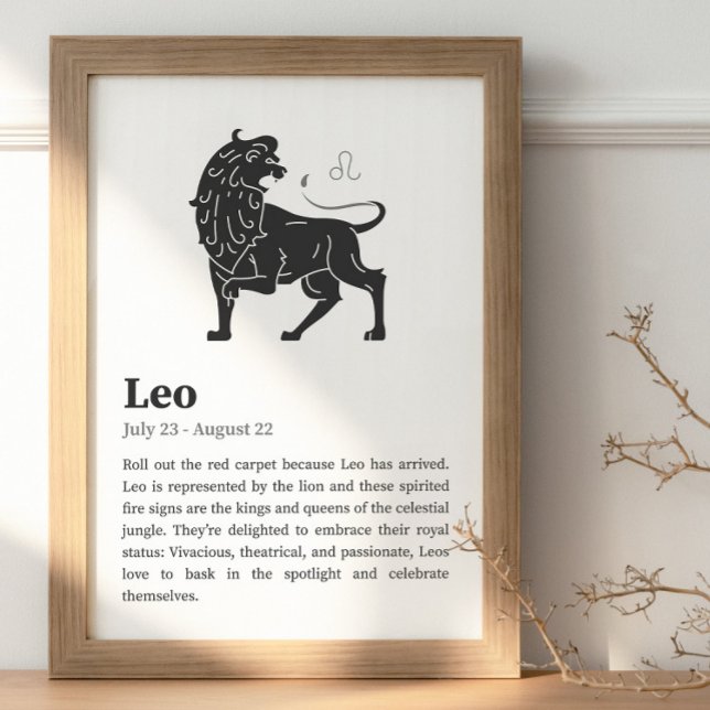 Leo-Sternzeichenposter Poster (Von Creator hochgeladen)