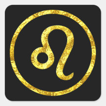Leo Sun Sign Gold Black Circle Gold Look