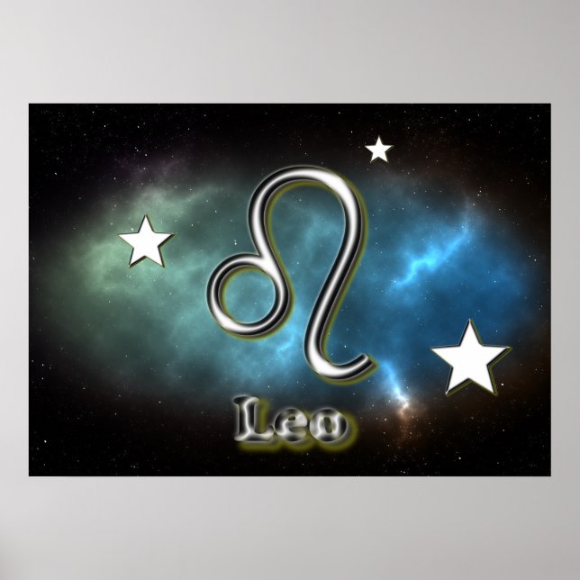 Leo-Symbol Poster (Vorne)