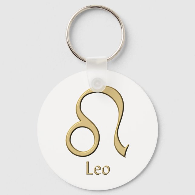 Leo-Symbol Schlüsselanhänger (Vorderseite)
