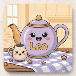 Leo Teapot Stars Plastik Untersetzer Set
