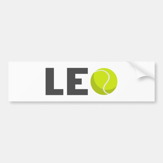 Leo Tennis Autoaufkleber (Vorne)