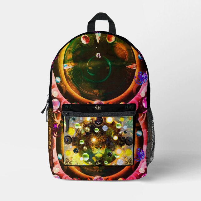 Leo the Lion Backpack Bedruckter Rucksack (Vorderseite)