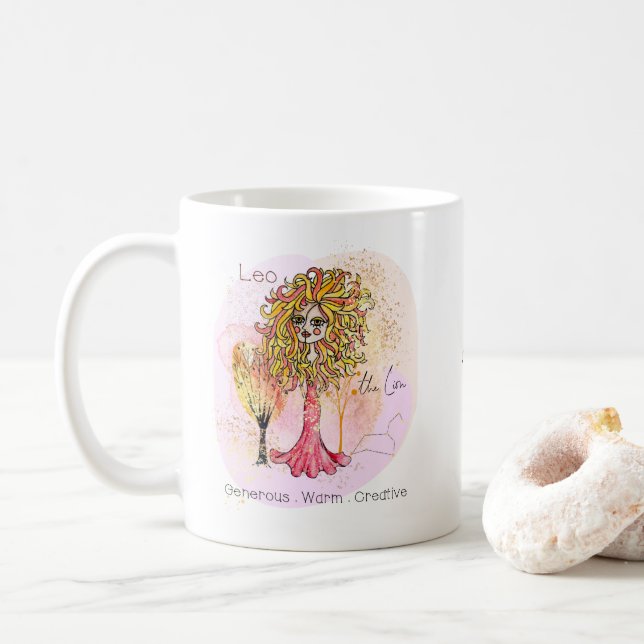 Leo The Lion Personality zeichnet sich durch den Z Kaffeetasse (Mit Donut)