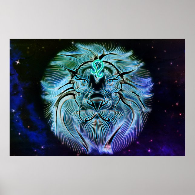 leo the lion zodiac poster (Vorne)